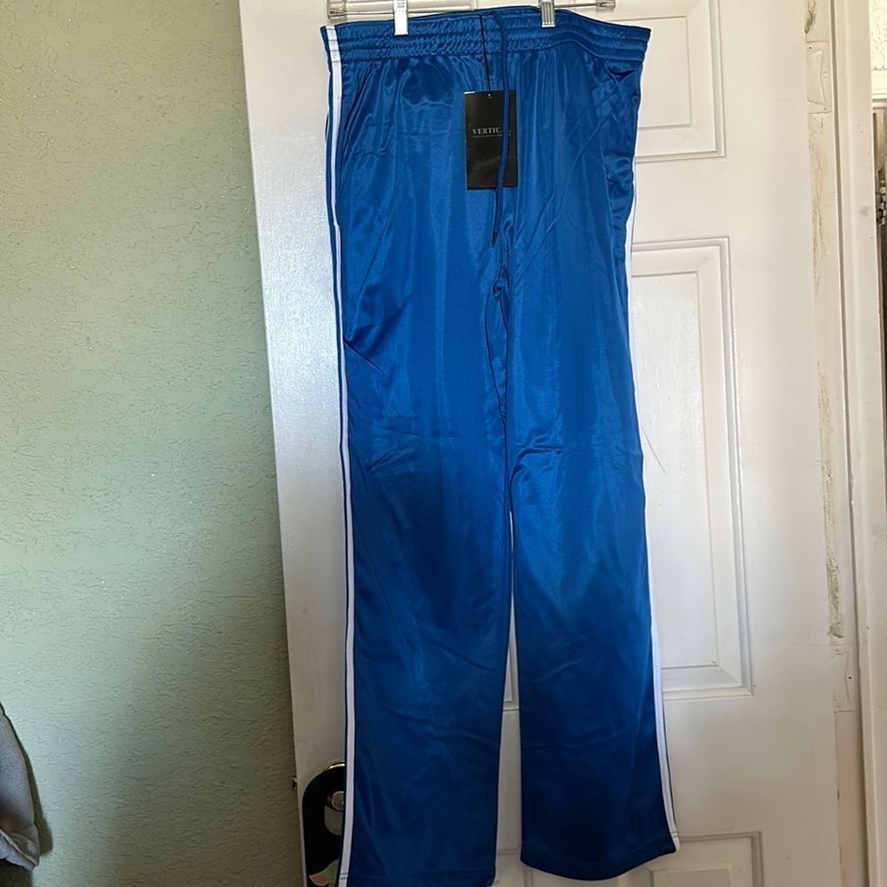 Vertical Sports Royal Blue Drawstring Waist Sweat Pants Size XL